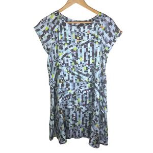 BITTE‎ KAI RAND Women's Size S 100% Silk Abstract Geometric Print Dress Vacation